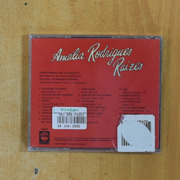 AMALIA RODRIGUES - RAIZES - CD