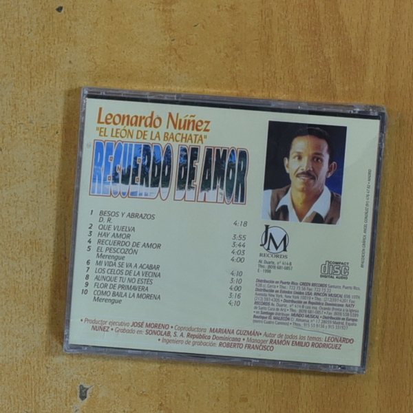 LEONARDO NUÑEZ - RECUERDO DE AMOR - CD