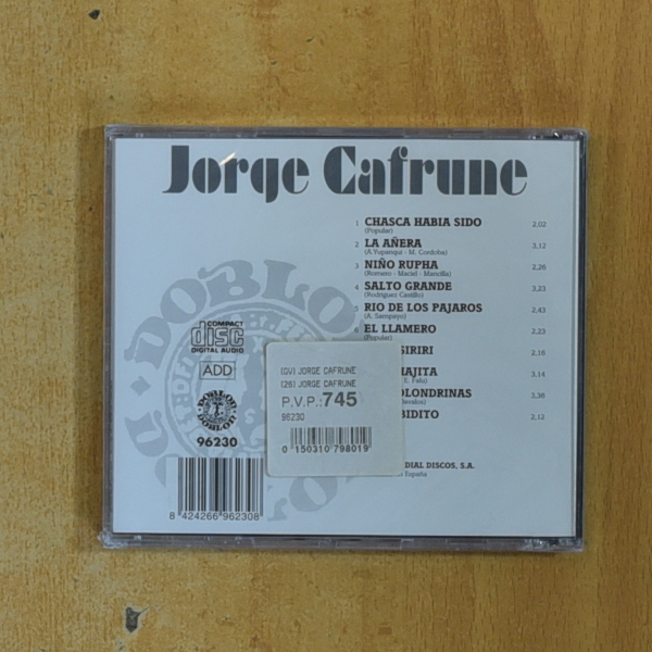 JORGE CAFRUNE - JORGE CAFRUNE - CD