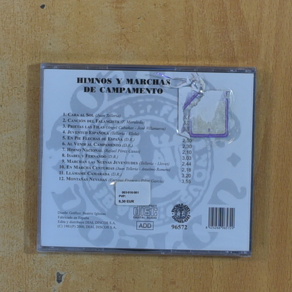 VARIOS - HIMNOS Y MARCHAS DE CAMPAMENTO - CD