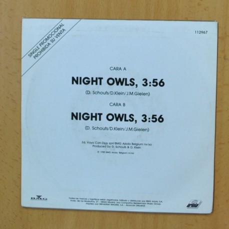 VAYA CON DIOS - NIGHT OWLS - SINGLE