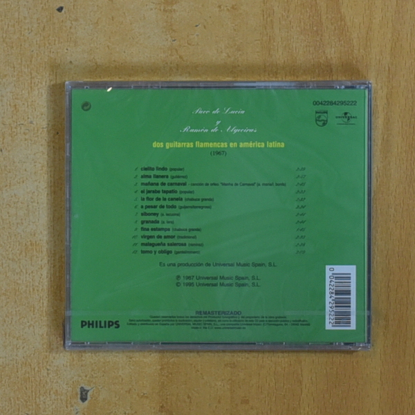 PACO DE LUCIA - DOS GUITARRAS FLAMENCAS EN AMERICA LATINA - CD