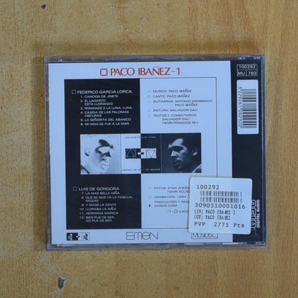 PACO IBANEZ - ESPAÑA DE HOY Y DE SIEMPRE - CD
