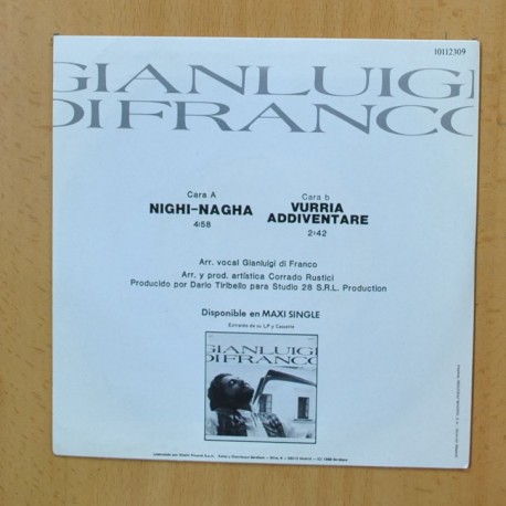 GIANLIUIGI DI FRANCO - NIGHI NAGHA - SINGLE