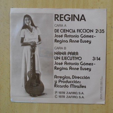 REGINA - DE CIENCIA FICCION / NANA PARA UN EJECUTIVO - SINGLE