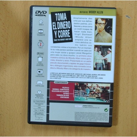 TOMA EL DINERO Y CORRE - DVD