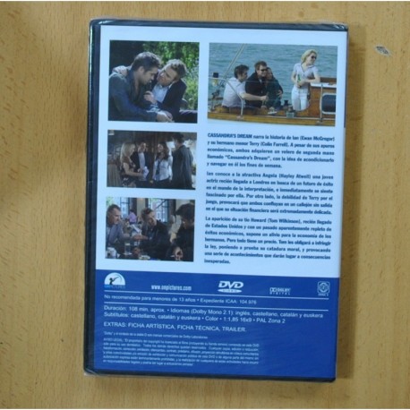CASSANDRAS DREAM - DVD