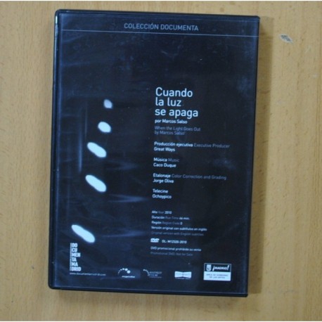 CUANDO LA LUZ SE APAGA - DVD