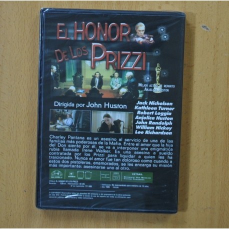 EL HONOR DE LOS PRIZZI - DVD