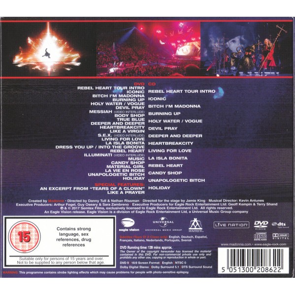 MADONNA - REBEL HEART TOUR - DVD (2)
