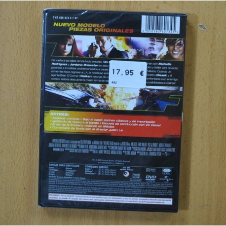 FAST & FURIOUS AUN MAS RAPIDO - DVD