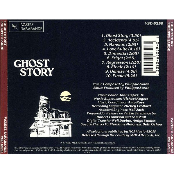 PHILIPPE SARDE - GHOST STORY (ORIGINAL MOTION PICTURE SOUNDT (1)