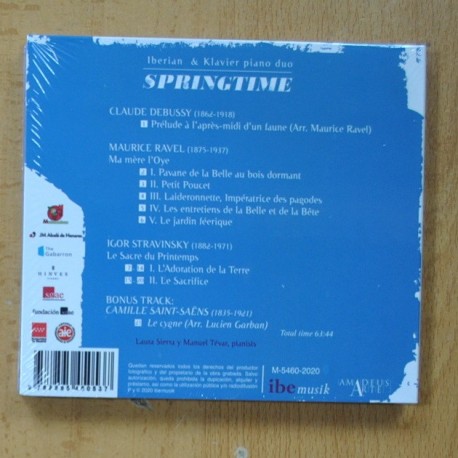 IBERIAN & KLAVIER - STRAVINSKY - RAVEL - DEBUSSY - SPRINGTIME -CD