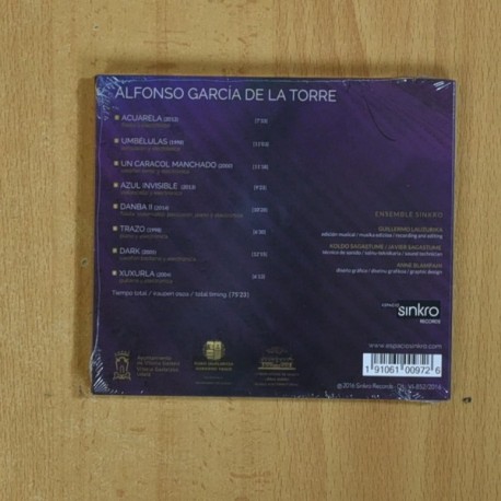 ALFONSO GARCIA DE LA TORRE - ALFONSO GARCIA DE LA TORRE - CD