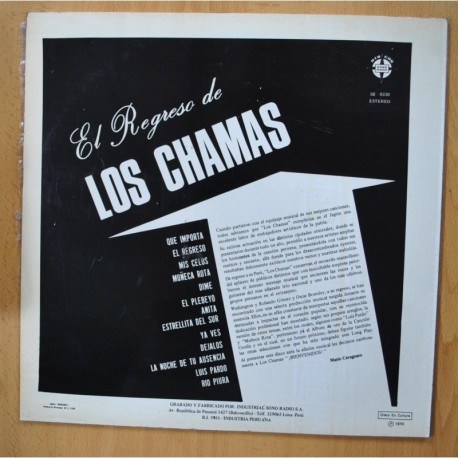 LOS CHAMAS - EL REGRESO DE LOS CHAMAS - LP