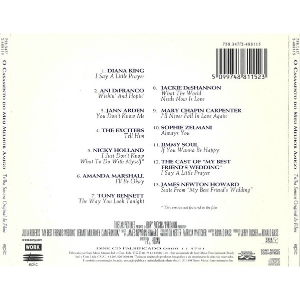 VARIOS - O CASAMENTO DO MEU MELHOR AMIGO - TRILHA SONORA ORI (1)