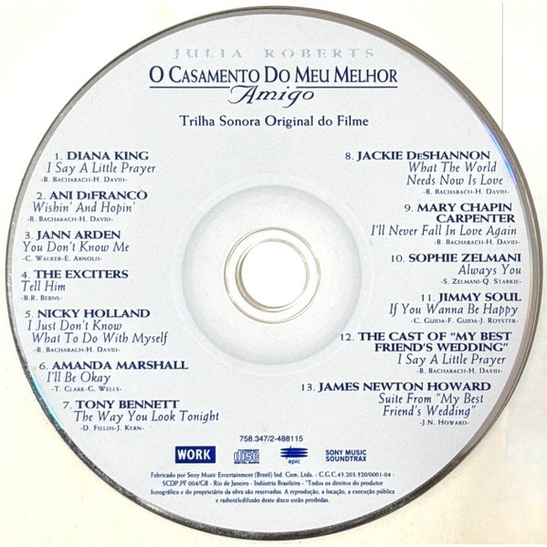 VARIOS - O CASAMENTO DO MEU MELHOR AMIGO - TRILHA SONORA ORI (2)