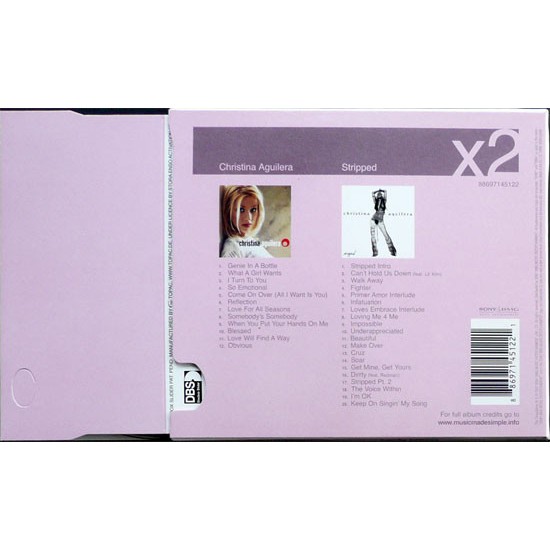 CHRISTINA AGUILERA - CHRISTINA AGUILERA / STRIPPED - CD (2)