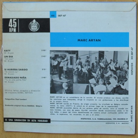 MARC ARYAN - KATY + 3 - EP