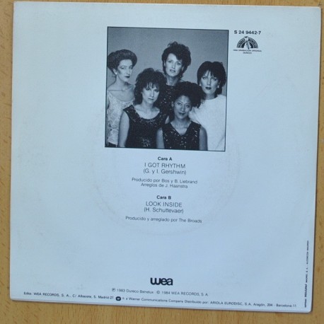 THE BROADS - I GOT RHYTHM - SINGLE