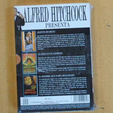 ALFRED HITCHCOCK - VOL 1 - 3 DVD