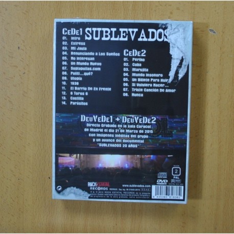SUBLEVADOS - 20 AÃâOS EMPALMADOS - DVD