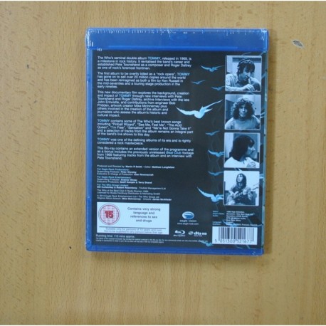 THE WHO - SENSATION THE STORY OF TOMMY - BLURAY