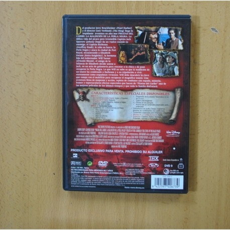PIRATAS DEL CARIBE LA MALDICION DE LA PERLA NEGRA - DVD