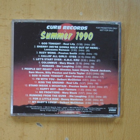 CURB RECORDS - SUMMER 1990 - CD