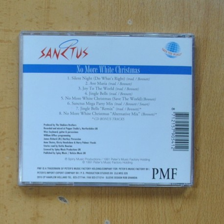 SANCTUS - NO MORE WHITE CHRISTMAS - SAVE THE WORLD - CD