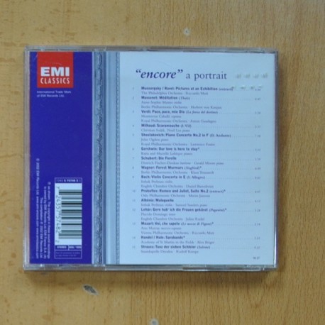 VARIOUS - ENCORE A PORTRAIT - CD