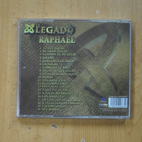 RAPHAEL - EL LEGADO - CD