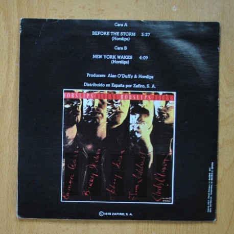 HORSLIPS - BEFORE THE STORM / NEY YORK WAKES - SINGLE