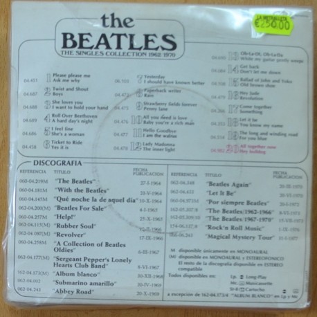 THE BEATLES - SINGLES COLLECTION - 1 A 20 CONPLETA - SINGLE