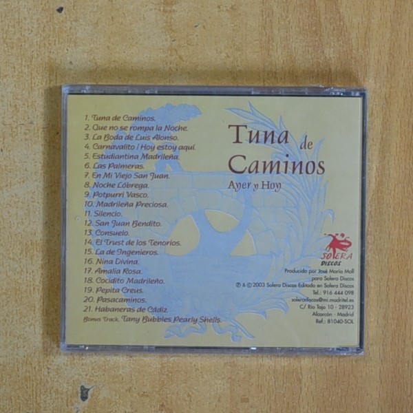TUNA DE CAMINOS - AYER Y HOY - CD