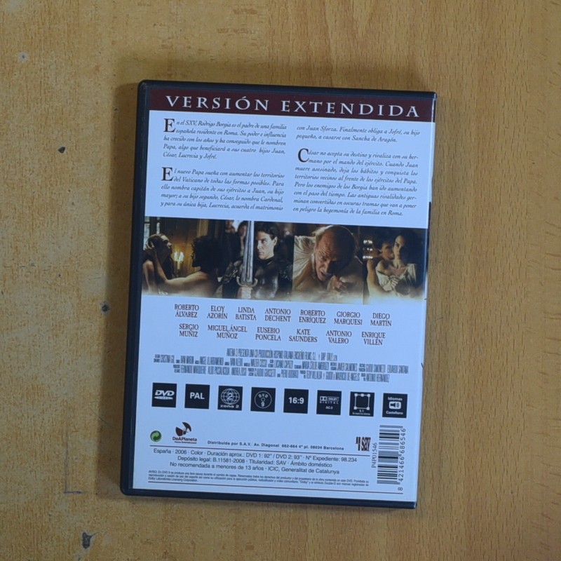 LOS BORGIA - 2 DVD