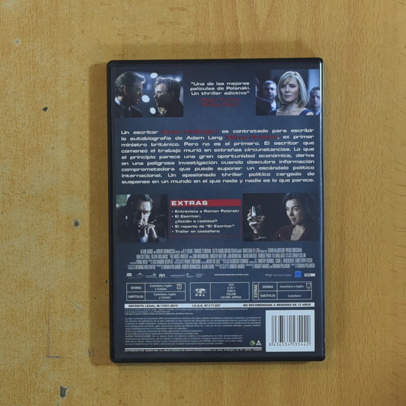EL ESCRITOR - DVD