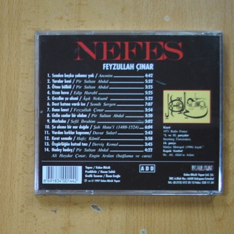 FEYZULLAH CINAR - NEFES - CD