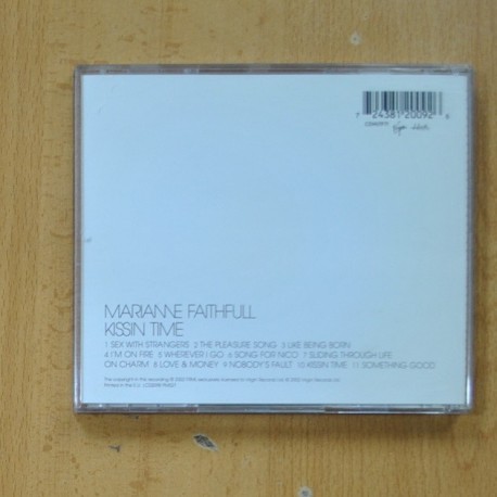 MARIANNE FAITHFULL - KISSIN TIME - CD