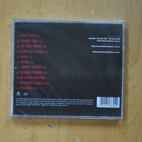 VILLANOS - SACATE TODO - CD