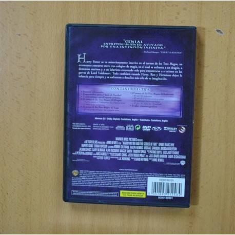 HARRY POTTER Y EL CALIZ DE FUEGO - DVD