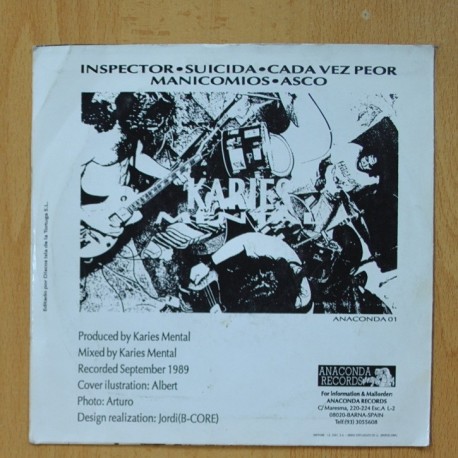 KARIES MENTAL - INSPECTOR - SUICIDA - CADA VEZ PEOR - MANICOMIOS - ASCO - EP