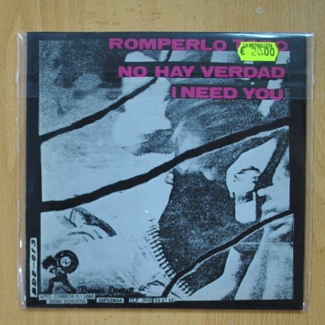 LA PERRERA - ROMPERLO TODO - NO HAY VERDAD - I NEED YOU - EP