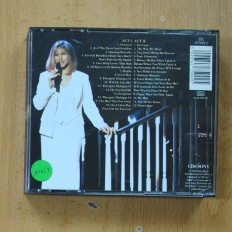 BARBRA STREISAND - THE CONCERT - 2 CD