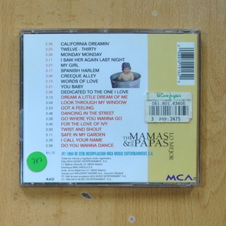 THE MAMAS & THE PAPAS - LO MEJOR - CD