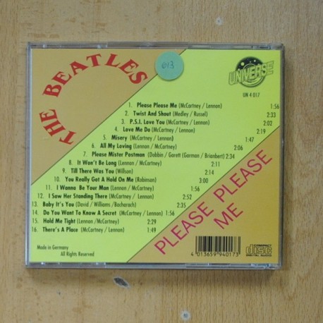 THE BEATLES - PLEASE PLEASE ME - CD