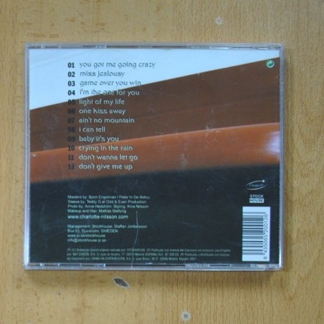 CHARLOTTE NILSSON - MISS JEALOUSY - CD