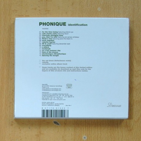 PHONIQUE - IDENTIFICATION - CD