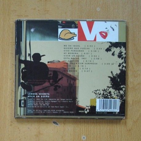 LENGUA SECRETA - VIVIR UN SUEÃO - CD