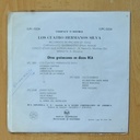 LOS CUATRO HERMANOS SILVA - RECUERDOS DE IPACARAI + 3 - EP